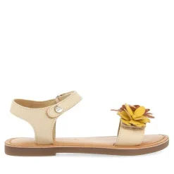 Gioseppo Niñas |Sandalias<Sandalias Color Off-White De Piel Con Adorno De Flores Para Nina Y Nino Imotski