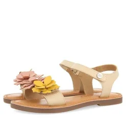 Gioseppo Niñas |Sandalias<Sandalias Color Off-White De Piel Con Adorno De Flores Para Nina Y Nino Imotski