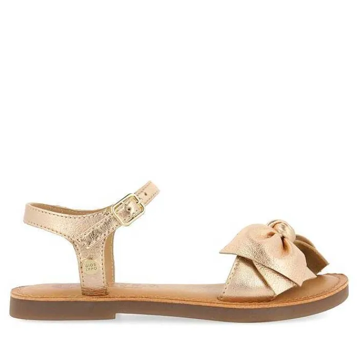 Gioseppo Niñas |Sandalias<Sandalias Color Oro Rosa De Piel Con Lazo Para Nina Y Nino Varzim