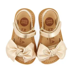 Gioseppo Bebe |Sandalias Bebe Nina<Sandalias Color Oro Rosa De Piel Con Lazo Para Bebe Itala