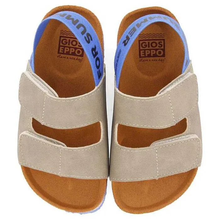 Gioseppo Niños |Chancletas<Sandalias Con Plantilla Gris Para Nino Courgis Con Detalles Y Texto En Azul