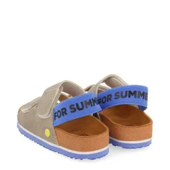 Gioseppo Niños |Chancletas<Sandalias Con Plantilla Gris Para Nino Courgis Con Detalles Y Texto En Azul