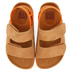 Gioseppo Niños |Chancletas<Sandalias Courgis Para Nino Con Plantilla Color Canela Y Detalles En Naranja Y Texto