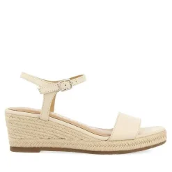 Gioseppo Sandalias Cuña<Sandalias Cuña Piel Blanco Rojo Mujer Yalaha