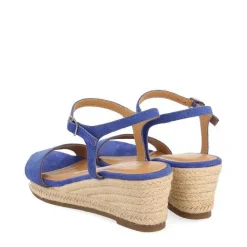 Gioseppo Sandalias Cuña<Sandalias Cuña Piel Con Yute Azul Para Mujer Xarre