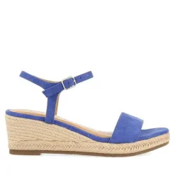 Gioseppo Sandalias Cuña<Sandalias Cuña Piel Con Yute Azul Para Mujer Xarre