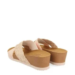 Gioseppo Chancletas<Sandalias Cuña Tiras Rosa Para Mujer Goulds