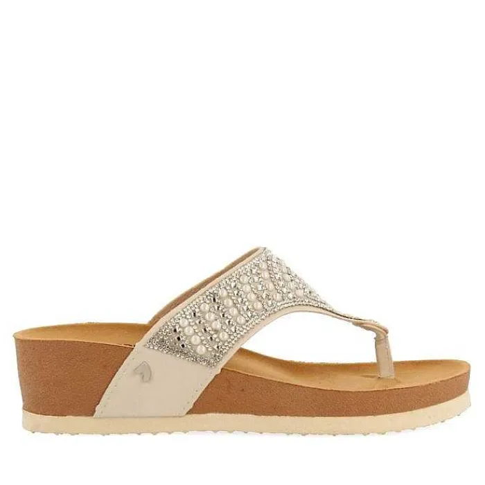 Gioseppo Chancletas<Sandalias De Cuña Con Tira Decorada Para Mujer Bodmin
