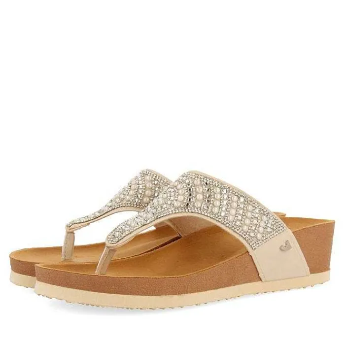 Gioseppo Chancletas<Sandalias De Cuña Con Tira Decorada Para Mujer Bodmin