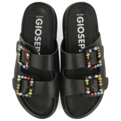 Gioseppo Sandalias Planas<Sandalias De Mujer Koronadal Con Plantilla Negra Y Hebillas De Cristales Multicolor
