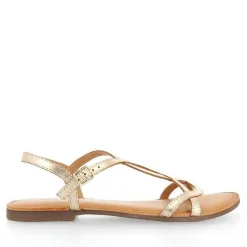 Gioseppo Sandalias Planas<Sandalias De Mujer Lamim Doradas Con Tiras Finas
