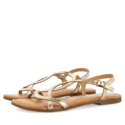 Gioseppo Sandalias Planas<Sandalias De Mujer Lamim Doradas Con Tiras Finas