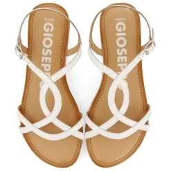 Gioseppo Sandalias Planas<Sandalias De Mujer Lamim Blancas Con Tiras Finas