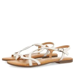Gioseppo Sandalias Planas<Sandalias De Mujer Lamim Blancas Con Tiras Finas