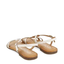 Gioseppo Sandalias Planas<Sandalias De Mujer Lamim Blancas Con Tiras Finas