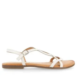 Gioseppo Sandalias Planas<Sandalias De Mujer Lamim Blancas Con Tiras Finas