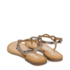 Gioseppo Sandalias Planas<Sandalias De Mujer Merignas Con Tiras Trenzadas Plata Oscuro