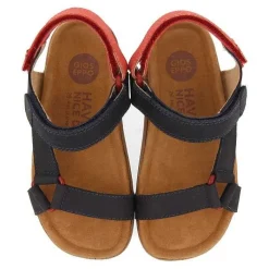 Gioseppo Niños |Sandalias<Sandalias De Piel Azul Marino Con Accesos En Rojo Para Nino Y Nina Depoe