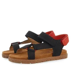 Gioseppo Niños |Sandalias<Sandalias De Piel Azul Marino Con Accesos En Rojo Para Nino Y Nina Depoe