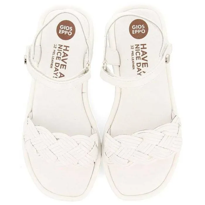 Gioseppo Niñas |Sandalias<Sandalias De Piel Blanca Con Trenzado Y Suela Voluminosa Para Nina Y Nino Shanico