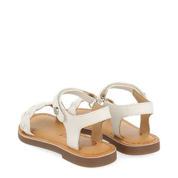 Gioseppo Niñas |Sandalias<Sandalias De Piel Blanca Con Trenzado Y Cierre Ajustable Para Nina Y Nino Manastir