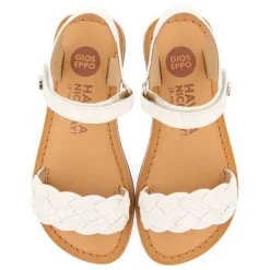 Gioseppo Niñas |Sandalias<Sandalias De Piel Blanca Con Trenzado Y Cierre Ajustable Para Nina Y Nino Manastir