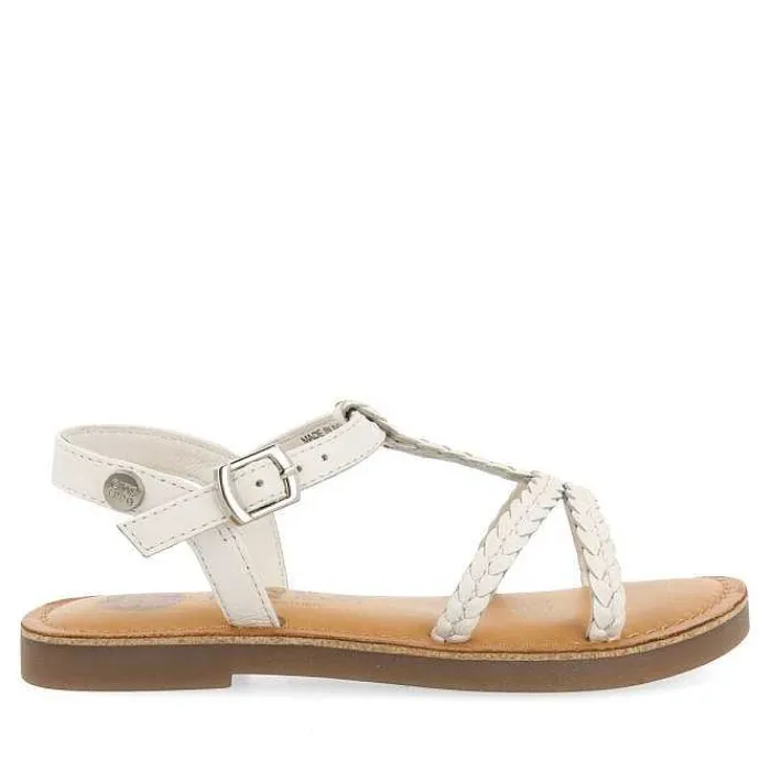 Gioseppo Niñas |Sandalias<Sandalias De Piel Blanca Con Trenzado Para Nina Y Nino Cinisi