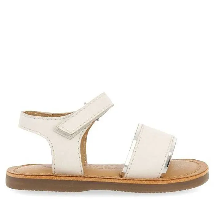 Gioseppo Bebe |Sandalias Bebe Nina<Sandalias De Piel Blanca Con Detalles Metalicos Para Bebe Aliko