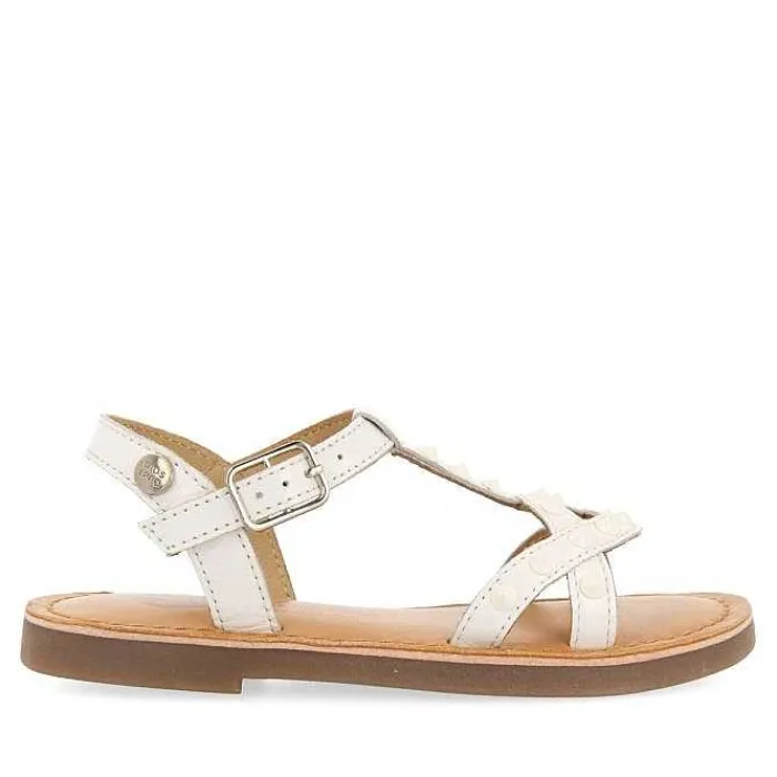 Gioseppo Niñas |Sandalias<Sandalias De Piel Blanca Con Tachuelas Para Nina Y Nino