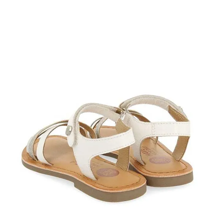 Gioseppo Niñas |Sandalias<Sandalias De Piel Blanca Con Brillantes Y Detalles Metalicos Para Nina Y Nino Lawtey