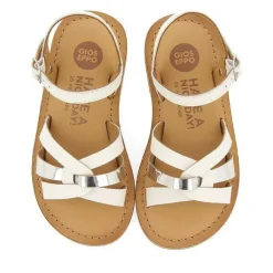 Gioseppo Niñas |Sandalias<Sandalias De Piel Blanca Con Detalles Metalicos Para Nina Y Nino Nicolosi