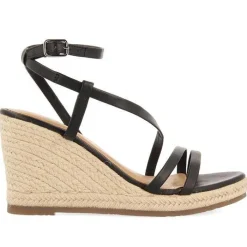 Gioseppo Sandalias Cuña<Sandalias De Piel Blanca Con Tiras Y Cuña Alta De Yute Para Mujer Orikum