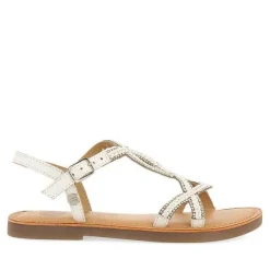 Gioseppo Niñas |Sandalias<Sandalias De Piel Blanca Con Adornos Nina Y Nino Aucilla