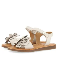 Gioseppo Niñas |Sandalias<Sandalias De Piel Blanca Con Adorno De Flores Para Nina Y Nino Takilma