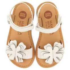 Gioseppo Niñas |Sandalias<Sandalias De Piel Blanca Con Adorno De Flores Para Nina Y Nino Takilma