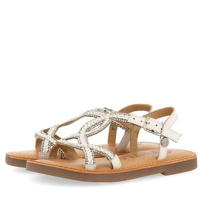 Gioseppo Niñas |Sandalias<Sandalias De Piel Blanca Con Adornos Para Nina Y Nino Scio
