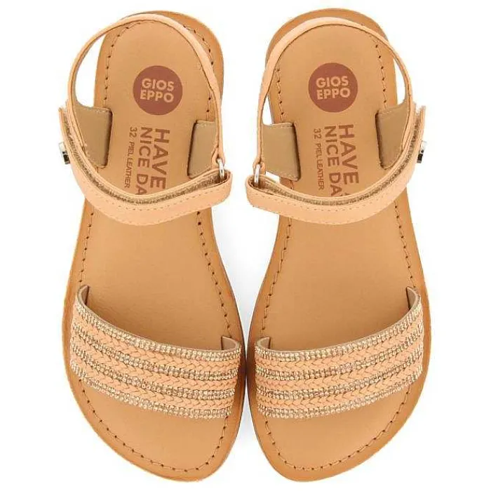 Gioseppo Niñas |Sandalias<Sandalias De Piel Blanca Con Adornos Y Cierre Ajustable Para Nina Y Nino Stubica