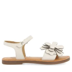 Gioseppo Niñas |Sandalias<Sandalias De Piel Blanca Con Adornos De Flores Para Nina Y Nino Cres