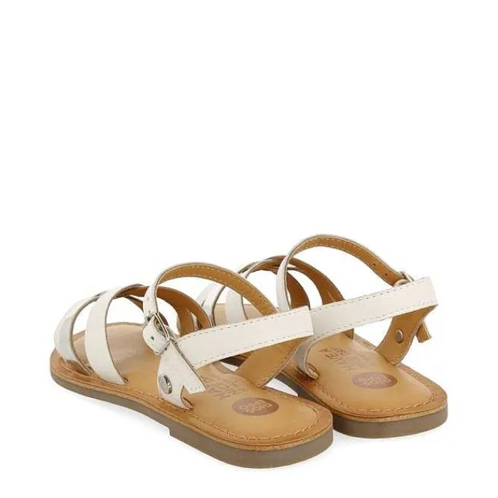 Gioseppo Niñas |Sandalias<Sandalias De Piel Blanca Detalle Metalizado Para Nina Y Nino Imbler