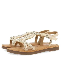 Gioseppo Niñas |Sandalias<Sandalias De Piel Blanca Con Adorno De Cuentas Para Nina Y Nino Lazarat