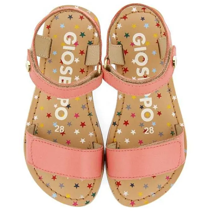 Gioseppo Niñas |Sandalias<Sandalias De Piel Color Coral Con Estampado Fantasia Para Nina Y Nino Gigean