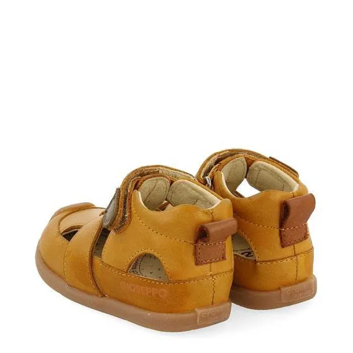 Gioseppo Bebe |Mi Primer Gioseppo<Sandalias De Piel Color Mostaza Para Bebe Babson