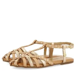 Gioseppo Niñas |Sandalias<Sandalias De Piel Color Nude Con Detalles Metalicos Estilo Cangrejera Para Nina Y Nino Belsh