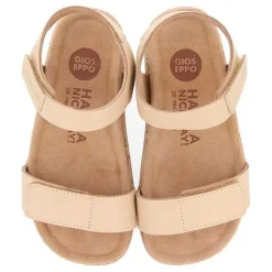 Gioseppo Niñas |Chancletas<Sandalias De Piel Color Nude Con Cierres Ajustables Y Suela Tipo Bio Para Nino Y Nina Bude