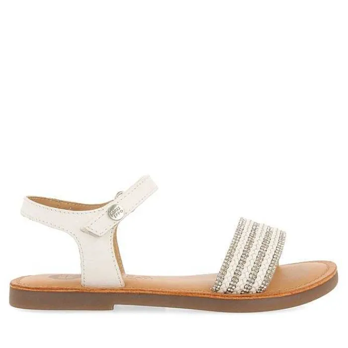 Gioseppo Niñas |Sandalias<Sandalias De Piel Color Nude Con Adornos Y Cierre Ajustable Para Nina Y Nino Stubica