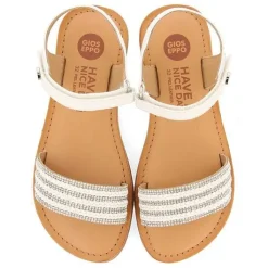 Gioseppo Niñas |Sandalias<Sandalias De Piel Color Nude Con Adornos Y Cierre Ajustable Para Nina Y Nino Stubica