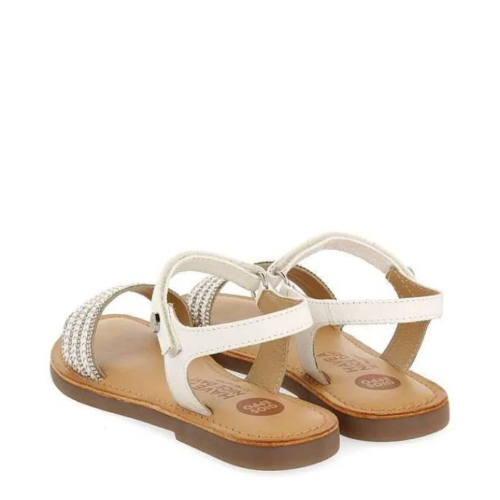 Gioseppo Niñas |Sandalias<Sandalias De Piel Color Nude Con Adornos Y Cierre Ajustable Para Nina Y Nino Stubica