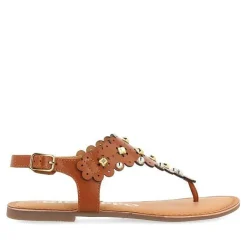 Gioseppo Sandalias Planas<Sandalias De Piel Con Adornos De Flores Y Tachuelas Para Mujer Preloj