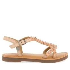 Gioseppo Niñas |Sandalias<Sandalias De Piel Con Adornos De Cuentas Rosa Nina Y Nino Lazarat