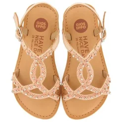 Gioseppo Niñas |Sandalias<Sandalias De Piel Con Adornos De Cuentas Rosa Nina Y Nino Lazarat